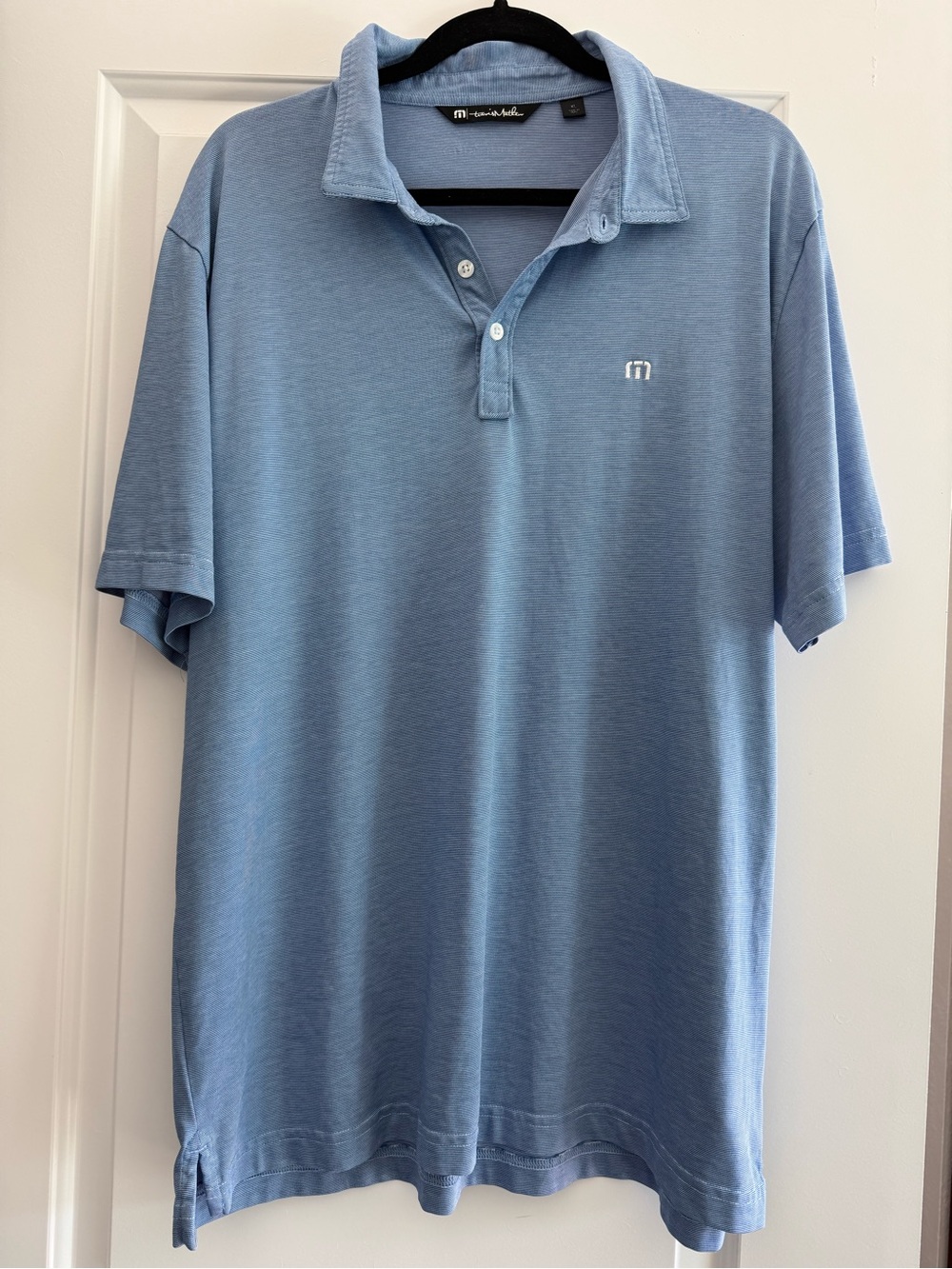 Travis Mathew Light Blue Men's Polo Shirt